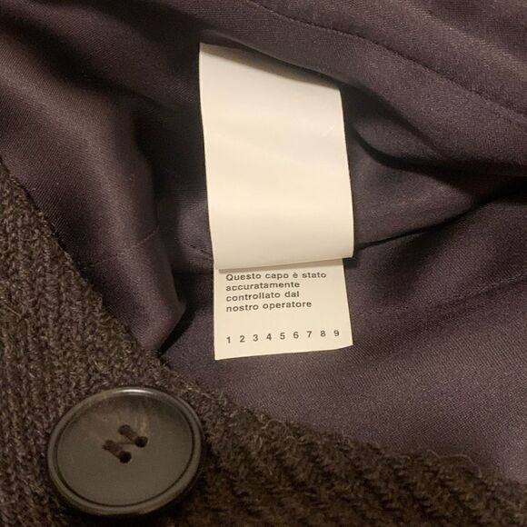 Dolce & Gabbana Wool Tie Belt Long Coat |Size:40| - Picture 12 of 14